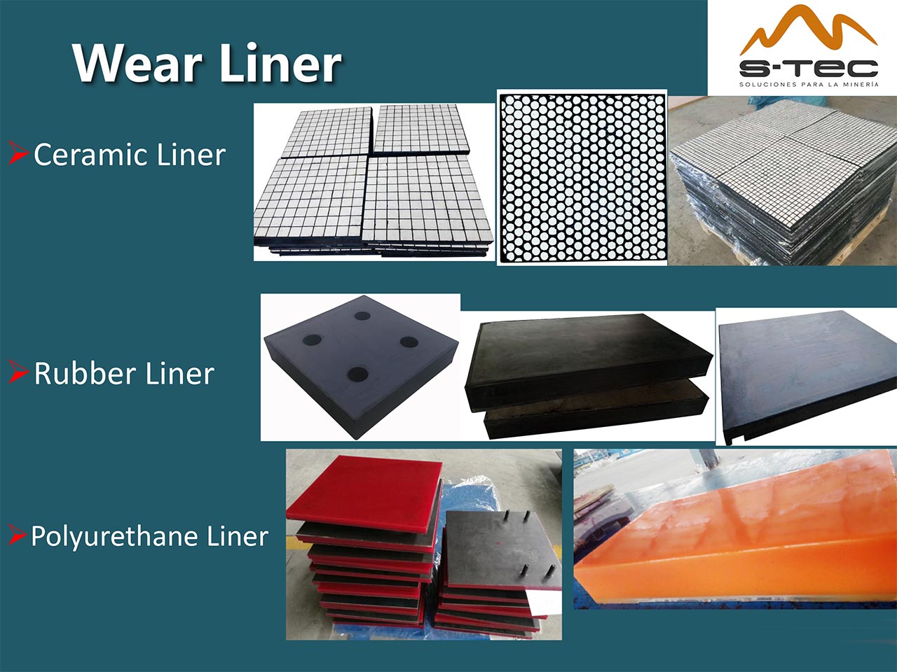 Liners STEC, Revestimientos de Desgaste Liners STEC, Revestimientos de Desgaste